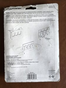 Placa de pared LUTRON 3 espacios