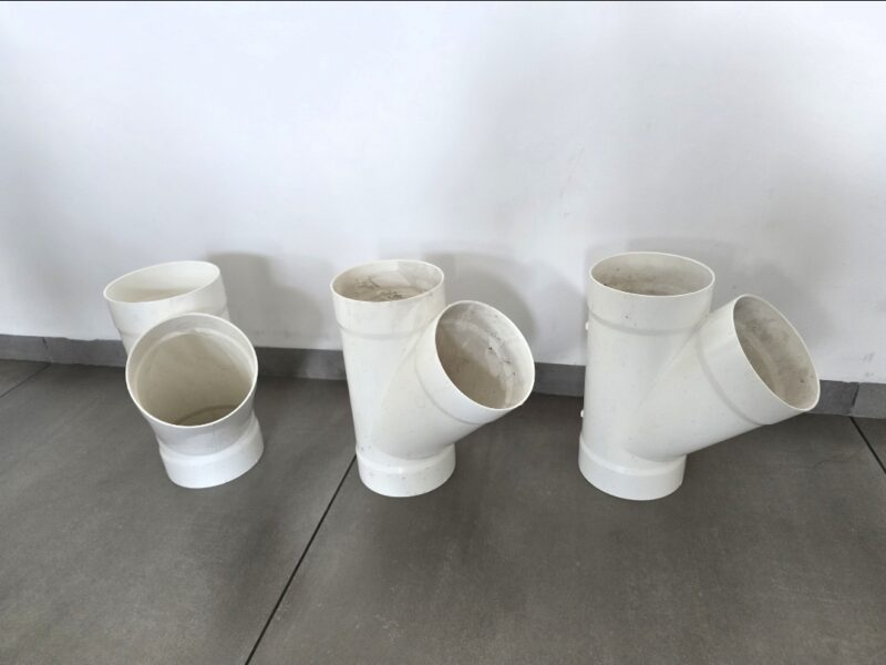 Yee de 100mm de PVC sanitario 3 piezas