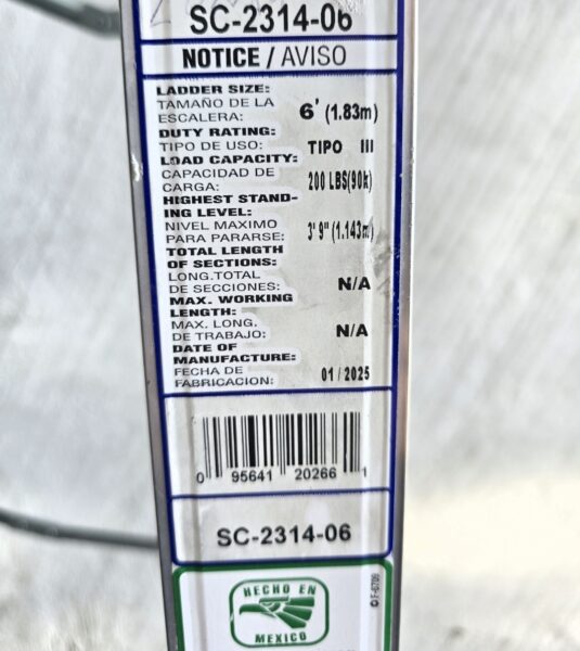 Escalera Scala 1.83m de altura