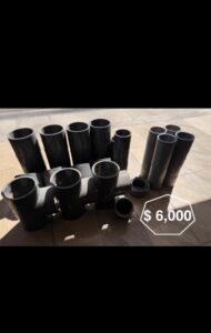 Lote de PVC c-80 y cpvc c-80